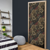 Batik Sekar Jagad Door Cover Indonesian Traditional Pattern