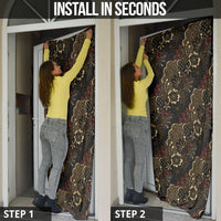Batik Sekar Jagad Door Cover Indonesian Traditional Pattern