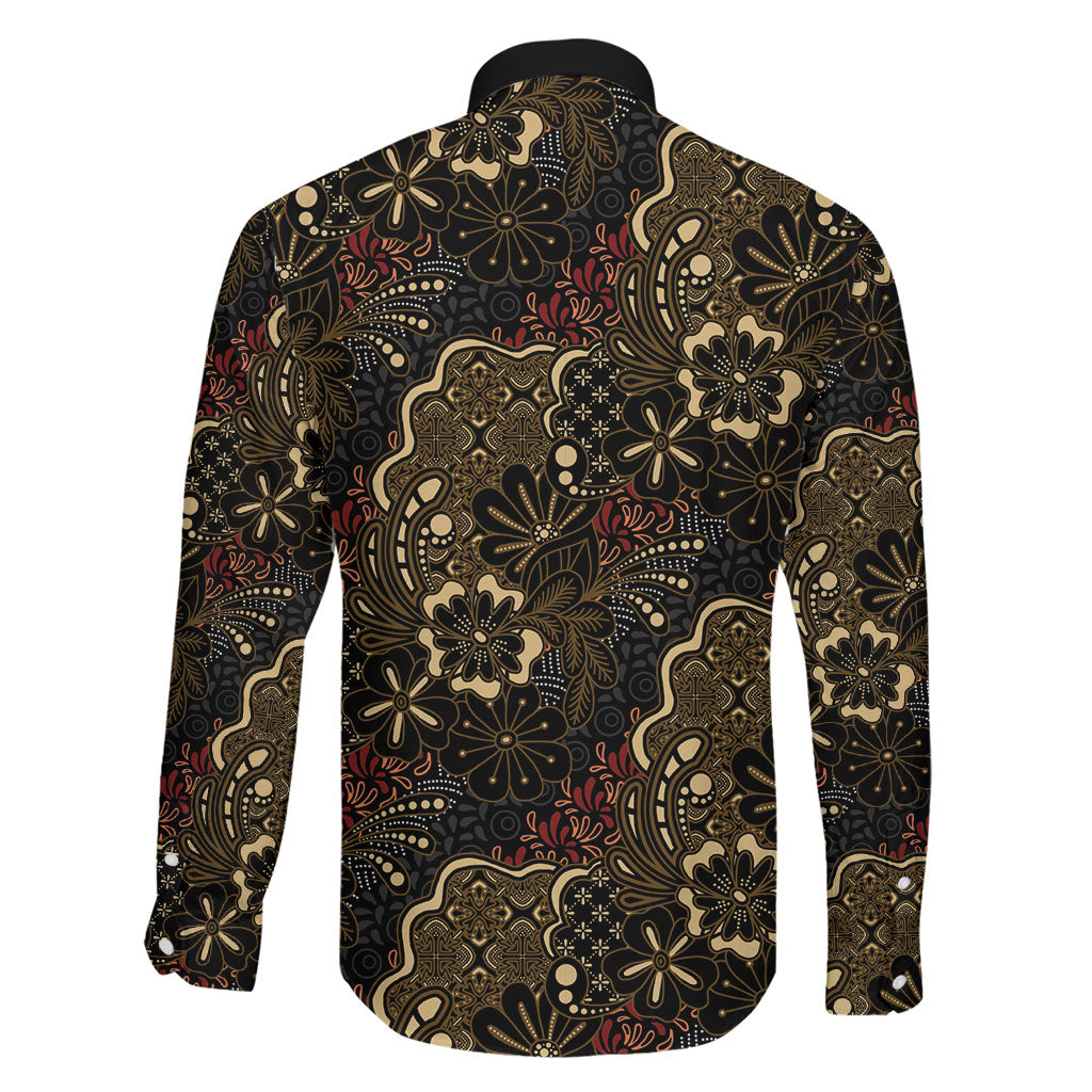 Batik Sekar Jagad Family Matching Mermaid Dress and Hawaiian Shirt Indonesian Traditional Pattern