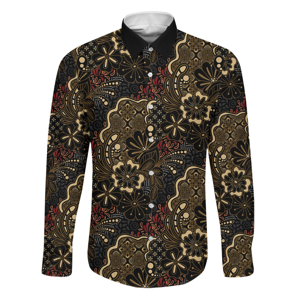 Batik Sekar Jagad Family Matching Short Sleeve Bodycon Dress and Hawaiian Shirt Indonesian Traditional Pattern