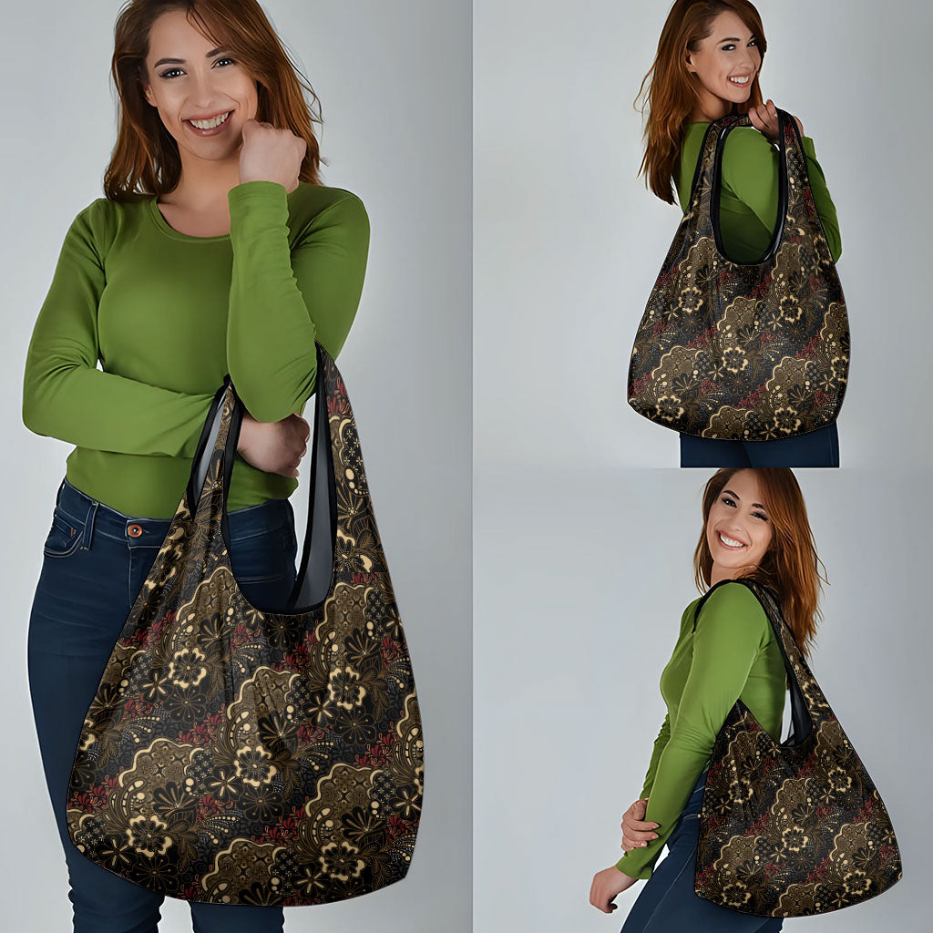 Batik Sekar Jagad Grocery Bag Indonesian Traditional Pattern