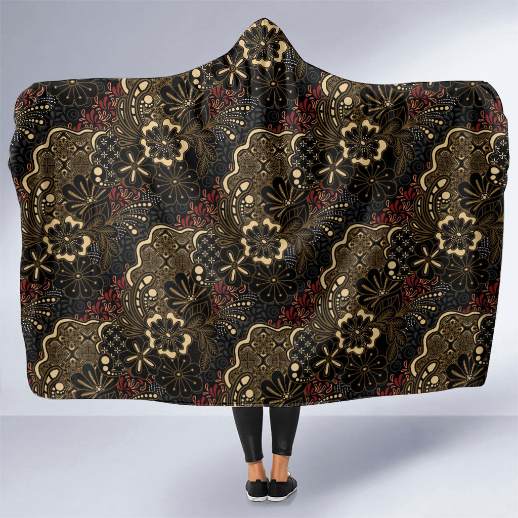Batik Sekar Jagad Hooded Blanket Indonesian Traditional Pattern