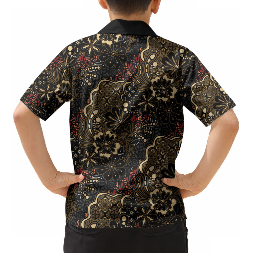 Batik Sekar Jagad Kid Hawaiian Shirt Indonesian Traditional Pattern LT01 - Polynesian Pride
