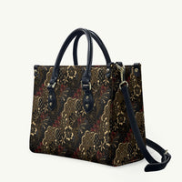 Batik Sekar Jagad Leather Bag Indonesian Traditional Pattern