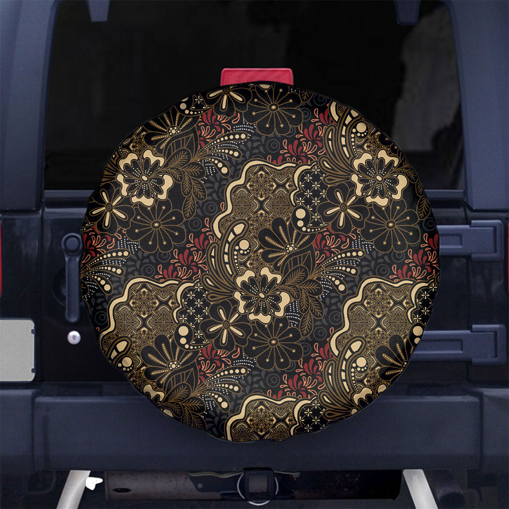Batik Sekar Jagad Spare Tire Cover Indonesian Traditional Pattern
