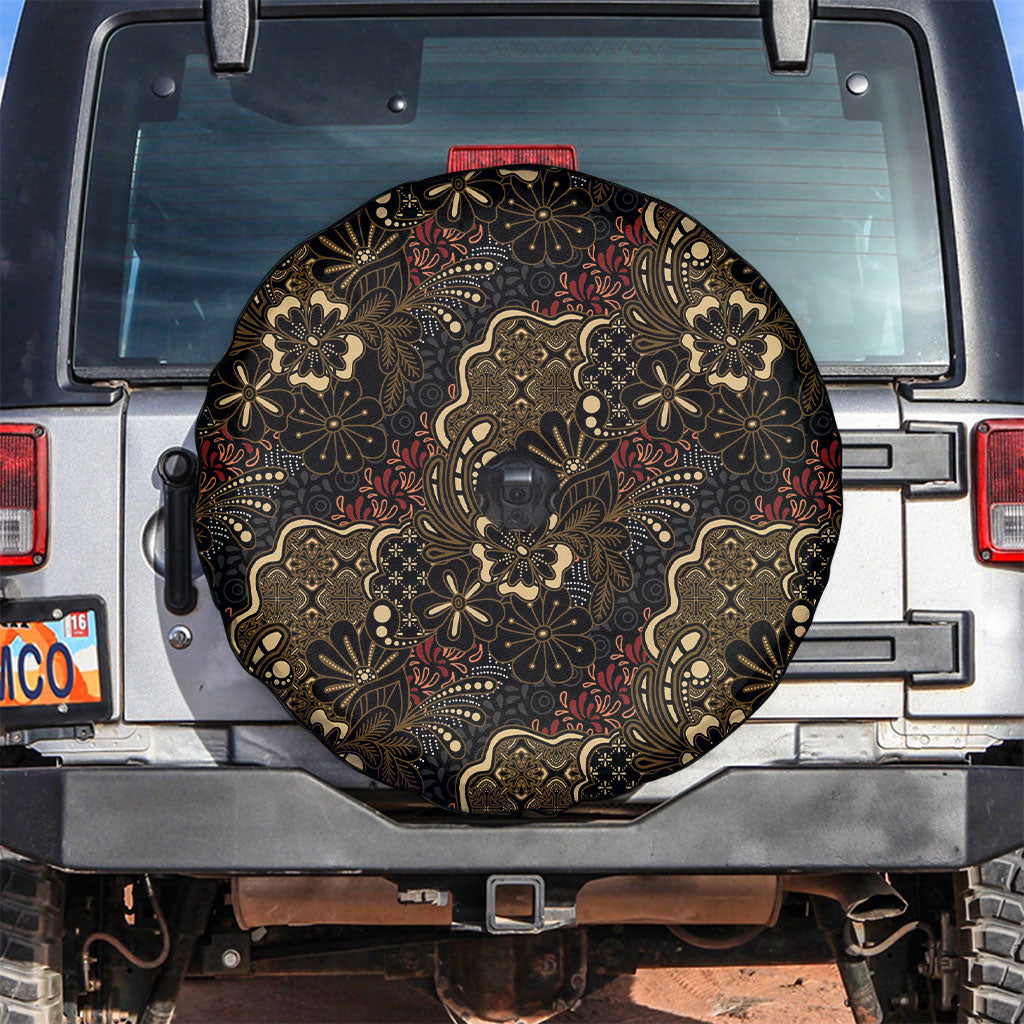 Batik Sekar Jagad Spare Tire Cover Indonesian Traditional Pattern