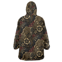 Batik Sekar Jagad Wearable Blanket Hoodie Indonesian Traditional Pattern