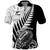 New Zealand Silver Fern Rugby Polo Shirt Aotearoa Maori Black Version LT01 Black - Polynesian Pride