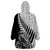 New Zealand Silver Fern Rugby Wearable Blanket Hoodie Aotearoa Maori Black Version LT01 - Polynesian Pride