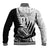 Custom New Zealand Silver Fern Rugby Baseball Jacket Aotearoa Maori Black Version LT01 - Polynesian Pride