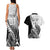 Custom New Zealand Silver Fern Rugby Couples Matching Tank Maxi Dress and Hawaiian Shirt Aotearoa Maori Black Version LT01 - Polynesian Pride