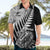 Custom New Zealand Silver Fern Rugby Hawaiian Shirt Aotearoa Maori Black Version LT01 - Polynesian Pride