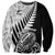 Custom New Zealand Silver Fern Rugby Sweatshirt Aotearoa Maori Black Version LT01 Unisex Black - Polynesian Pride