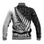 New Zealand Silver Fern Rugby Baseball Jacket Aotearoa Maori White Version LT01 - Polynesian Pride
