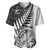 New Zealand Silver Fern Rugby Baseball Jersey Aotearoa Maori White Version LT01 White - Polynesian Pride