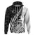 New Zealand Silver Fern Rugby Hoodie Aotearoa Maori White Version LT01 - Polynesian Pride