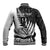 Custom New Zealand Silver Fern Rugby Baseball Jacket Aotearoa Maori White Version LT01 - Polynesian Pride