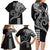 Hawaii Valentine Family Matching Long Sleeve Bodycon Dress and Hawaiian Shirt Kakau Polynesian Heart LT01 - Polynesian Pride