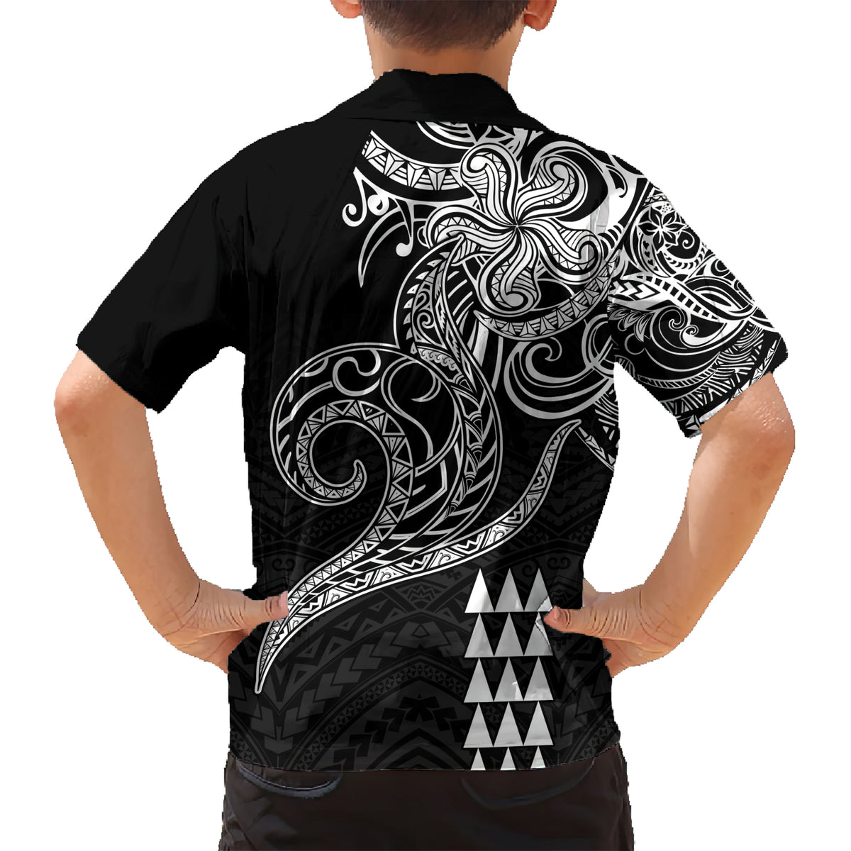 Hawaii Valentine Kid Hawaiian Shirt Kakau Polynesian Heart LT01 - Polynesian Pride