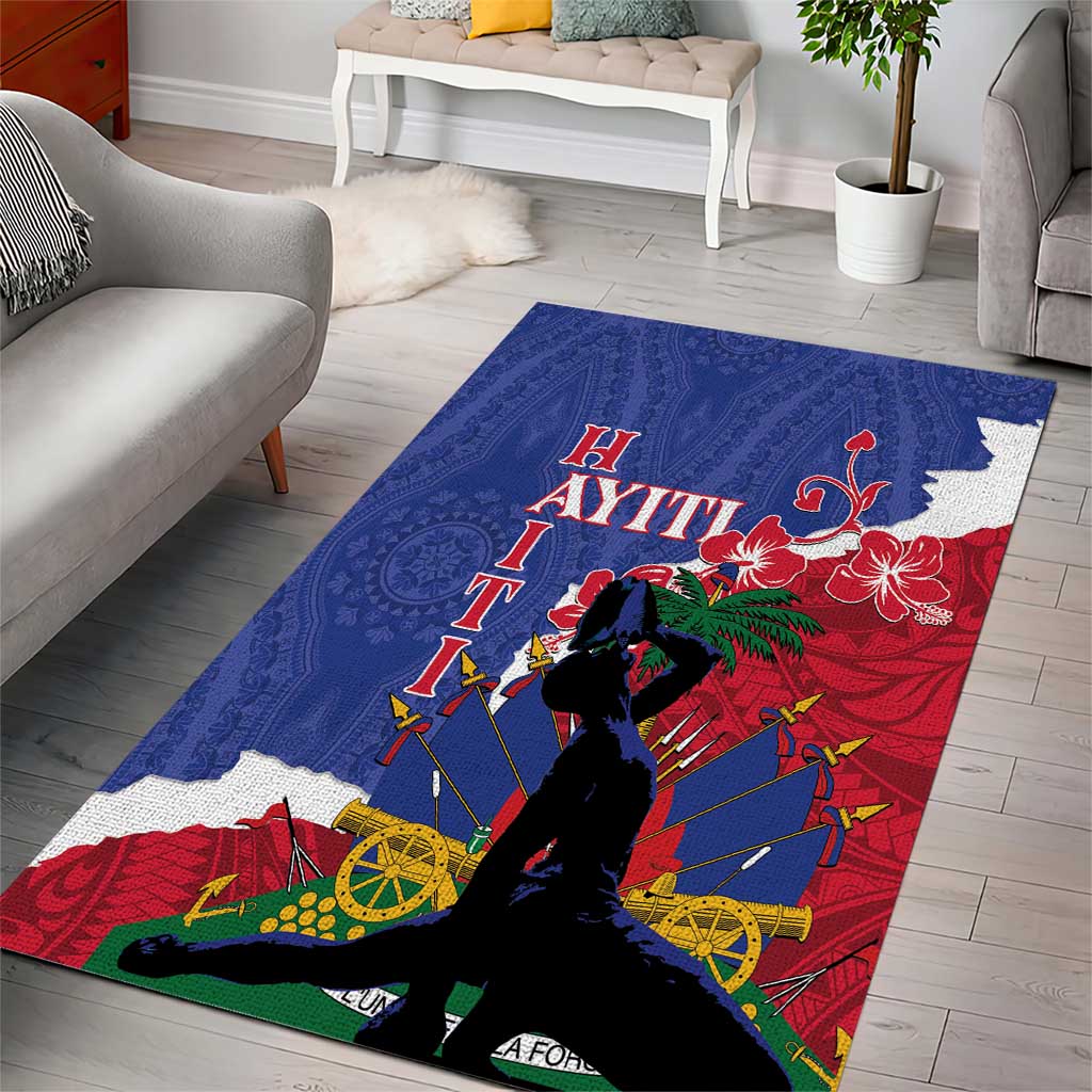 Haiti Le Marron Inconnu Area Rug Dashiki Mix Polynesian Pattern LT01 - Polynesian Pride