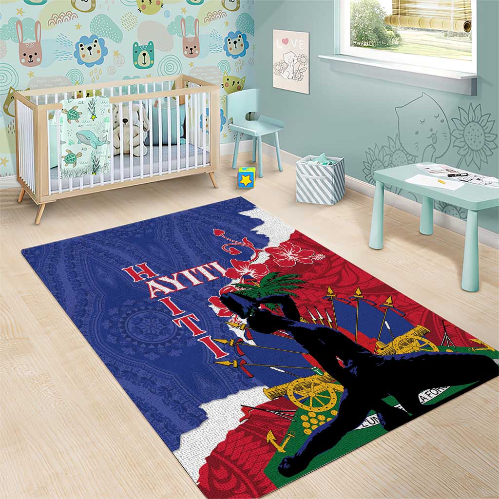 Haiti Le Marron Inconnu Area Rug Dashiki Mix Polynesian Pattern LT01 - Polynesian Pride