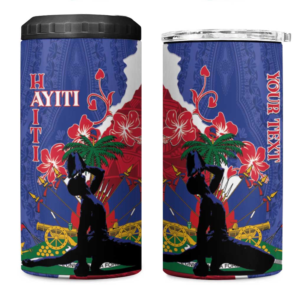 Personalised Haiti Le Marron Inconnu 4 in 1 Can Cooler Tumbler Dashiki Mix Polynesian Pattern LT01 One Size: 16 oz Blue - Polynesian Pride