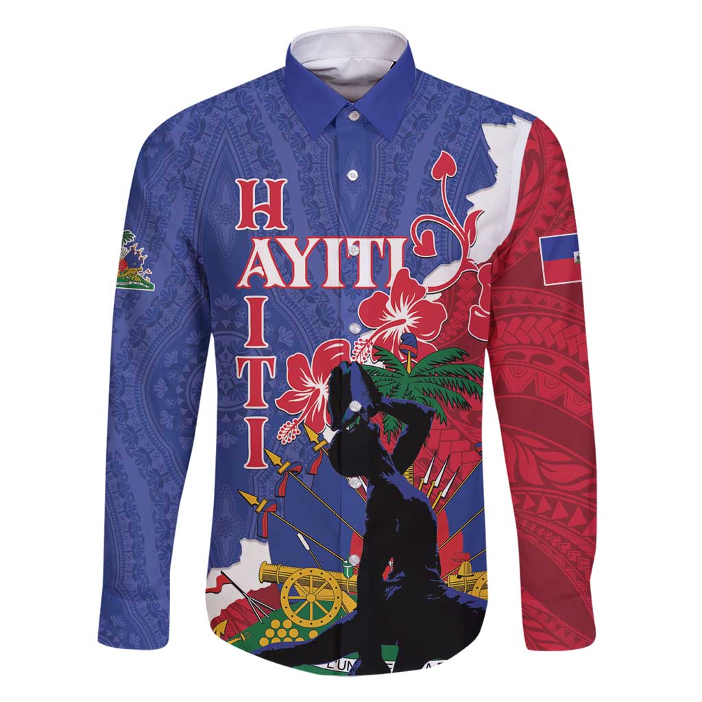 Personalised Haiti Le Marron Inconnu Family Matching Mermaid Dress and Hawaiian Shirt Dashiki Mix Polynesian Pattern