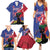 Personalised Haiti Le Marron Inconnu Family Matching Summer Maxi Dress and Hawaiian Shirt Dashiki Mix Polynesian Pattern