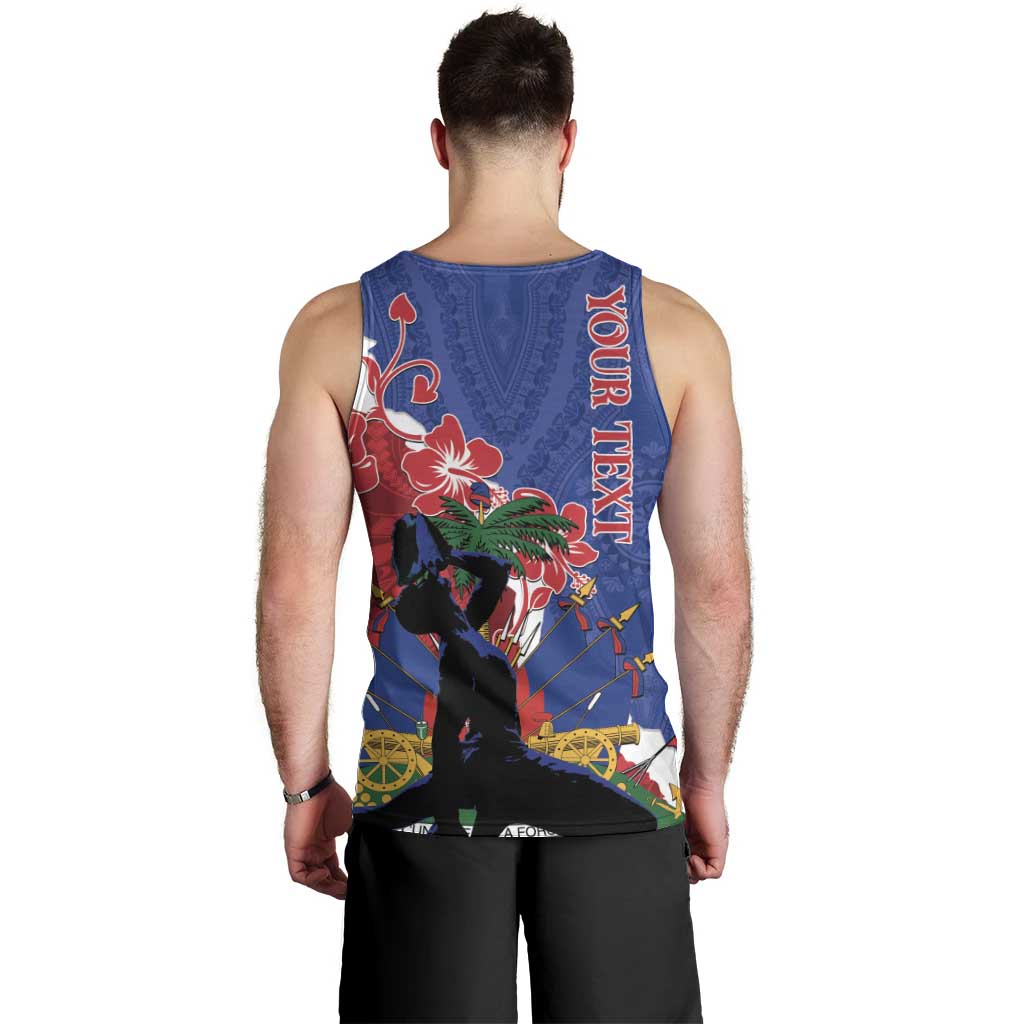 Personalised Haiti Le Marron Inconnu Men Tank Top Dashiki Mix Polynesian Pattern LT01 - Polynesian Pride