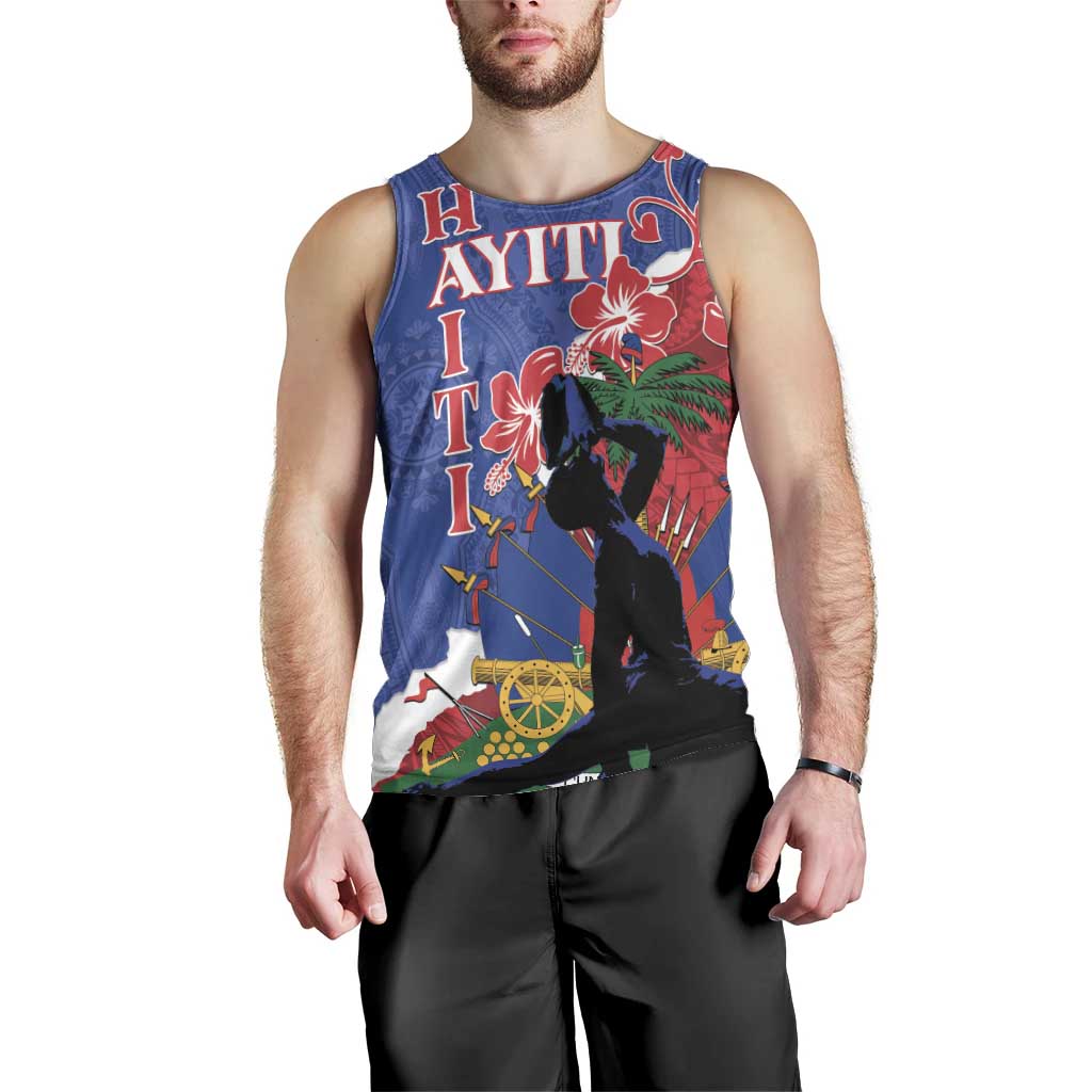 Personalised Haiti Le Marron Inconnu Men Tank Top Dashiki Mix Polynesian Pattern LT01 - Polynesian Pride