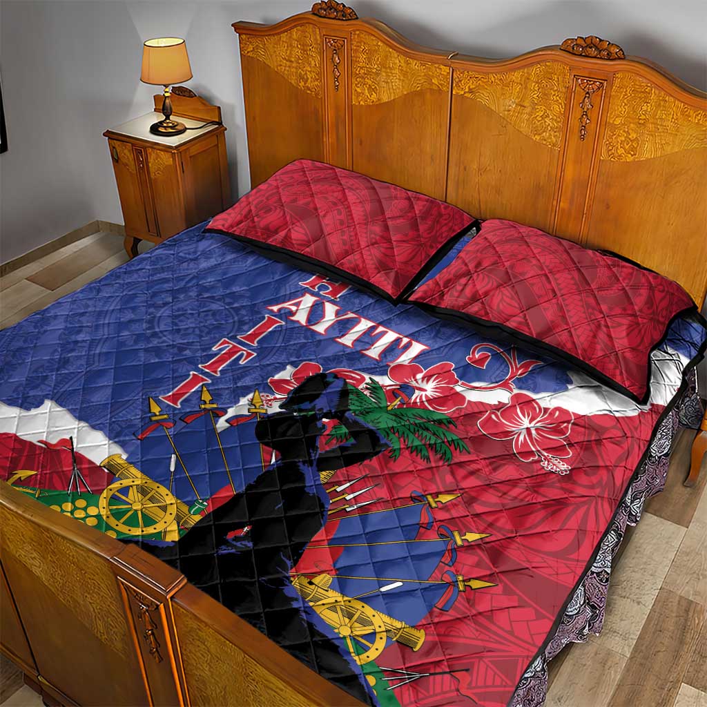 Haiti Le Marron Inconnu Quilt Bed Set Dashiki Mix Polynesian Pattern LT01 - Polynesian Pride