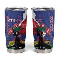 Personalised Haiti Le Marron Inconnu Tumbler Cup Dashiki Mix Polynesian Pattern LT01 Blue - Polynesian Pride