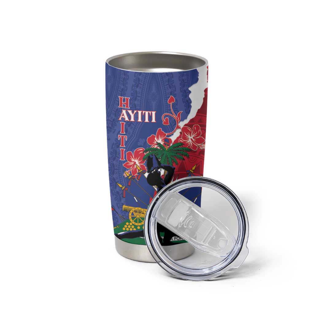 Personalised Haiti Le Marron Inconnu Tumbler Cup Dashiki Mix Polynesian Pattern LT01 - Polynesian Pride
