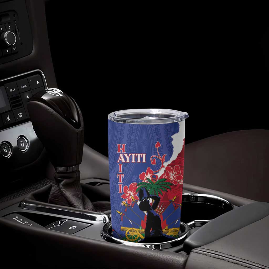 Personalised Haiti Le Marron Inconnu Tumbler Cup Dashiki Mix Polynesian Pattern LT01 - Polynesian Pride