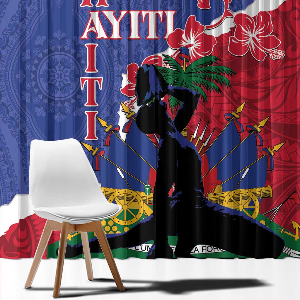 Haiti Le Marron Inconnu Window Curtain Dashiki Mix Polynesian Pattern LT01 - Polynesian Pride