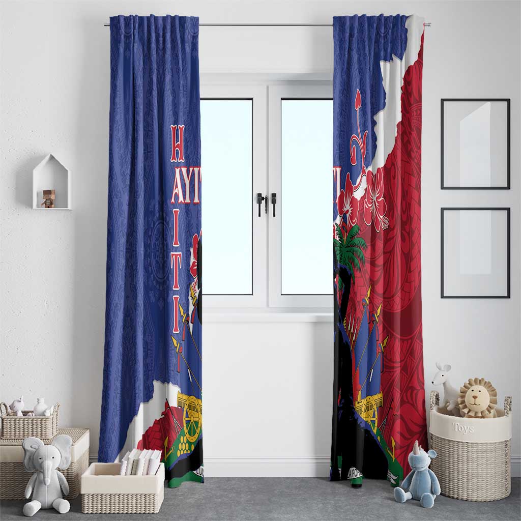 Haiti Le Marron Inconnu Window Curtain Dashiki Mix Polynesian Pattern LT01 - Polynesian Pride