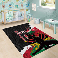 Ayiti Neg Marron Area Rug Dashiki Mix Polynesian Pattern LT01 - Polynesian Pride
