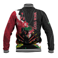 Personalised Ayiti Neg Marron Baseball Jacket Dashiki Mix Polynesian Pattern LT01 - Polynesian Pride