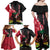 Personalised Ayiti Neg Marron Family Matching Off Shoulder Maxi Dress and Hawaiian Shirt Dashiki Mix Polynesian Pattern