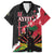 Personalised Ayiti Neg Marron Family Matching Off Shoulder Short Dress and Hawaiian Shirt Dashiki Mix Polynesian Pattern