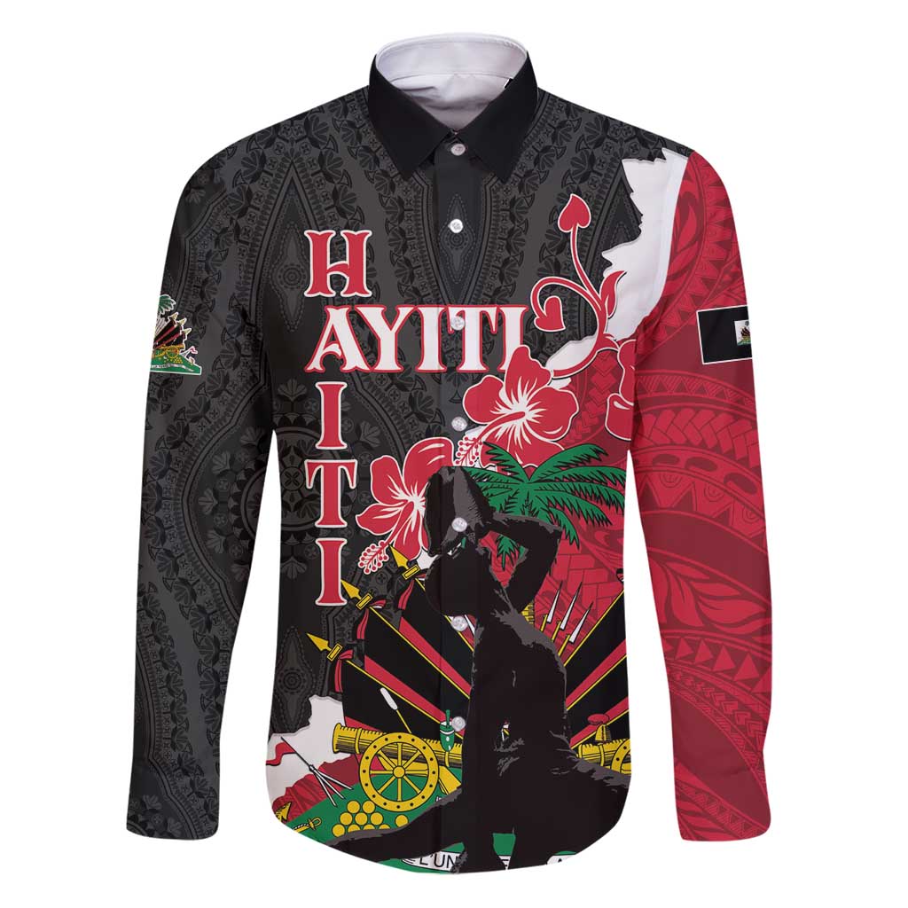 Personalised Ayiti Neg Marron Family Matching Puletasi and Hawaiian Shirt Dashiki Mix Polynesian Pattern