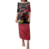 Personalised Ayiti Neg Marron Family Matching Puletasi and Hawaiian Shirt Dashiki Mix Polynesian Pattern