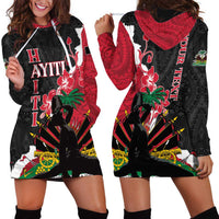 Personalised Ayiti Neg Marron Hoodie Dress Dashiki Mix Polynesian Pattern LT01 - Polynesian Pride