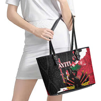 Ayiti Neg Marron Leather Tote Bag Dashiki Mix Polynesian Pattern LT01 - Polynesian Pride
