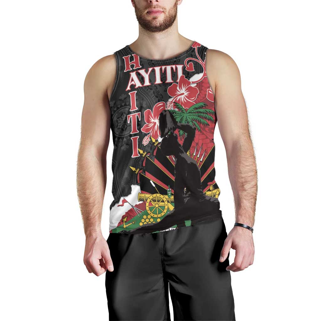 Personalised Ayiti Neg Marron Men Tank Top Dashiki Mix Polynesian Pattern LT01 - Polynesian Pride