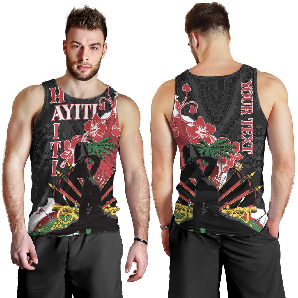 Personalised Ayiti Neg Marron Men Tank Top Dashiki Mix Polynesian Pattern LT01 - Polynesian Pride