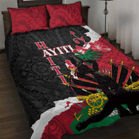 Ayiti Neg Marron Quilt Bed Set Dashiki Mix Polynesian Pattern LT01 Black - Polynesian Pride