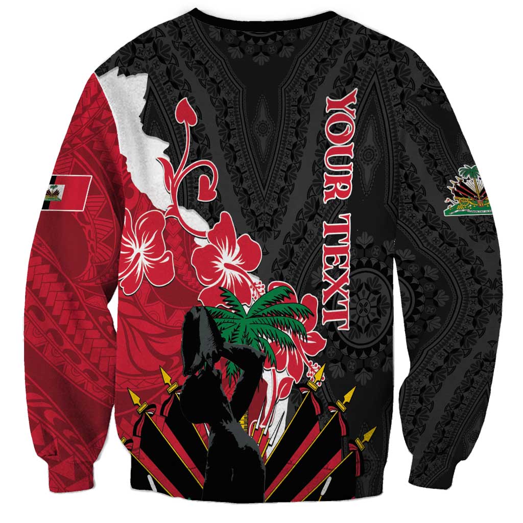 Personalised Ayiti Neg Marron Sweatshirt Dashiki Mix Polynesian Pattern LT01 - Polynesian Pride