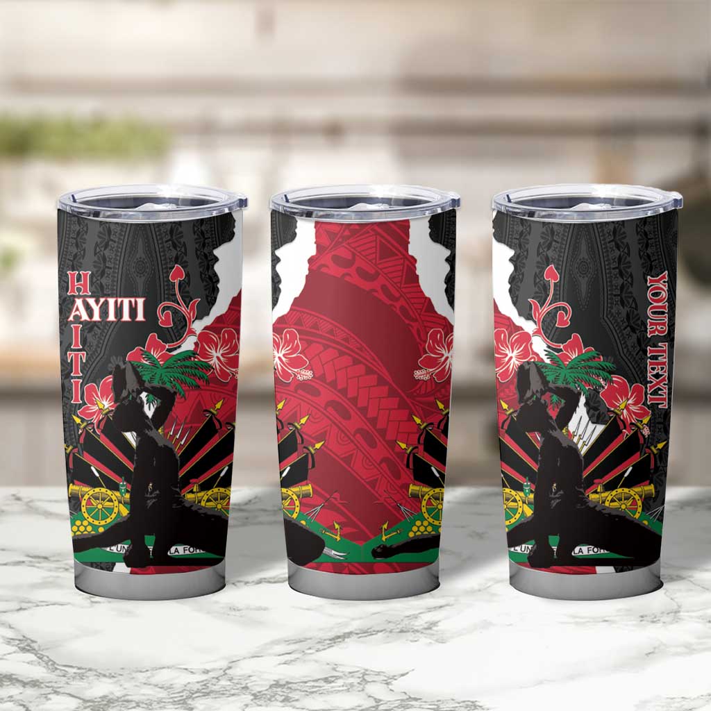 Personalised Ayiti Neg Marron Tumbler Cup Dashiki Mix Polynesian Pattern LT01 - Polynesian Pride