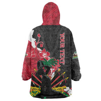 Personalised Ayiti Neg Marron Wearable Blanket Hoodie Dashiki Mix Polynesian Pattern LT01 - Polynesian Pride